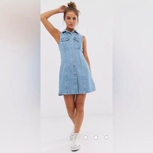 ASOS Design Denim Skater Jean Dress